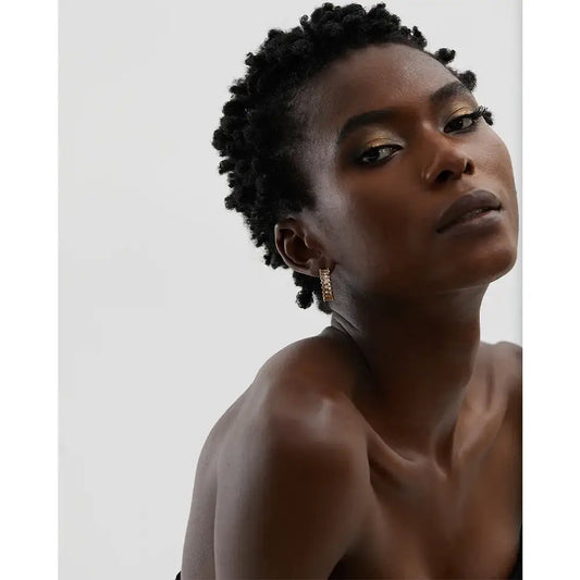 Elissa Kristall Örhängen - Guld