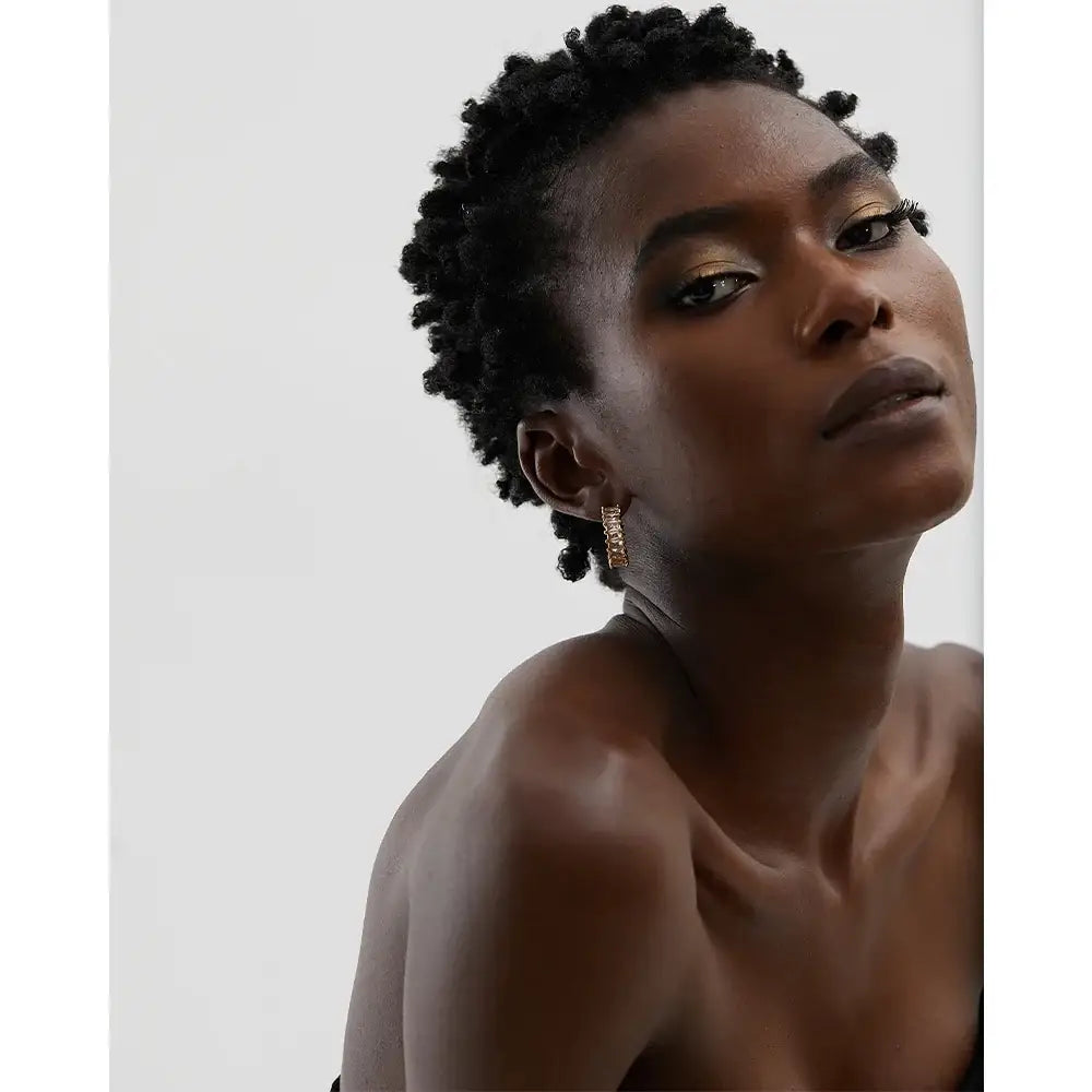 Elissa Kristall Örhängen - Guld