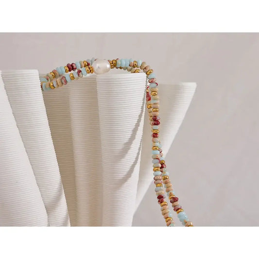 Rubira Halsband Sten - Guld