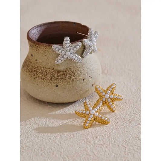 Starfish Pärl Örhängen
