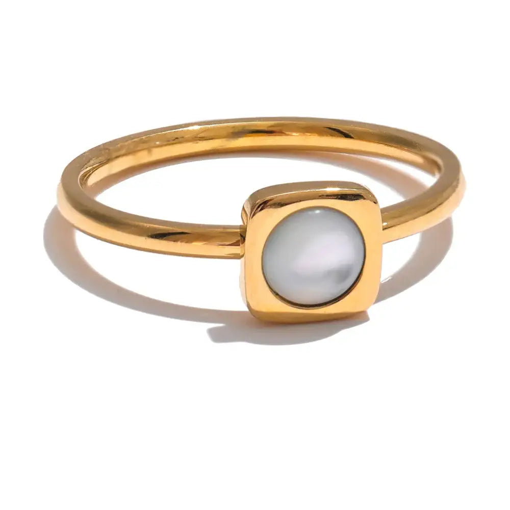 Thandria Ring Pärla - Guld / 6