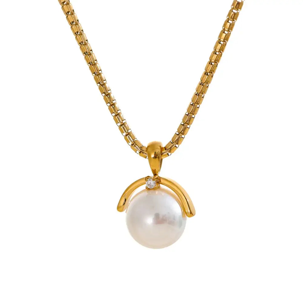 Vindella Halsband Pärla - Guld