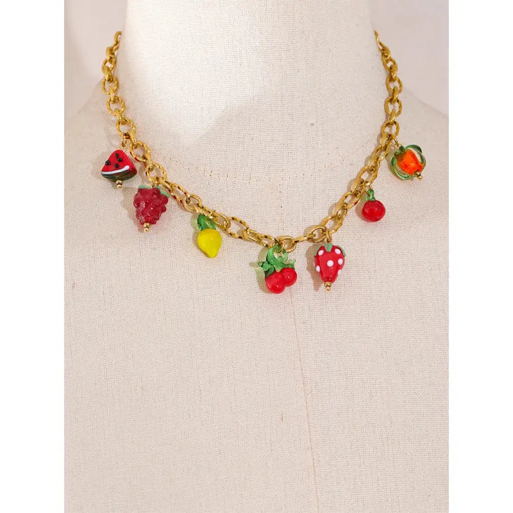 Zaphyra Halsband sten - Guld