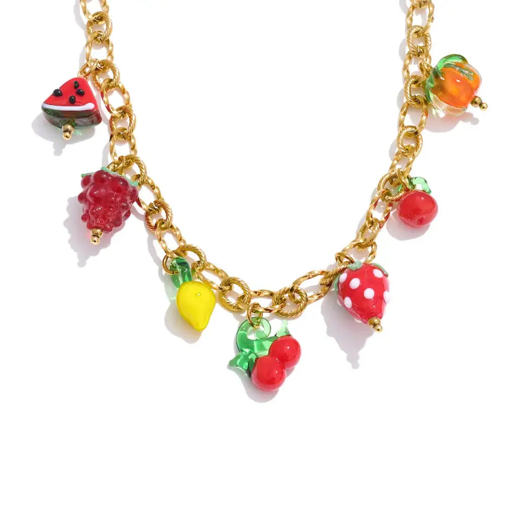 Zaphyra Halsband sten - Guld